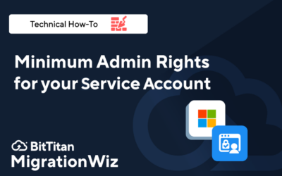 Migrate with Minimum Admin Rights